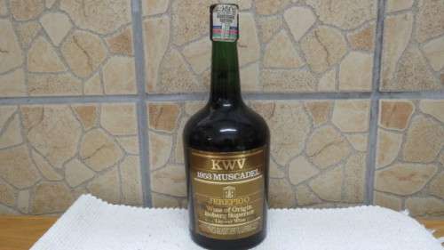 Sealed 750ml Bottle of KWV 1953 Muscadel Jerepigo Wine of Origin Boberg Superior Liqueur Wine