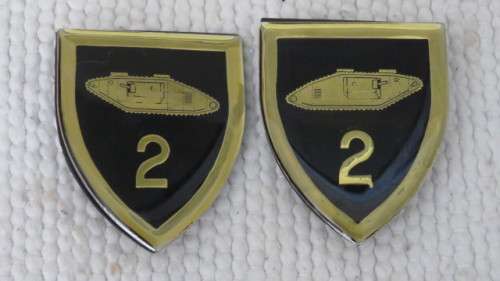 Pair of SANDF 2nd Light Horse Regiment Arm/Shoulder Flashes 60 x 50 mm