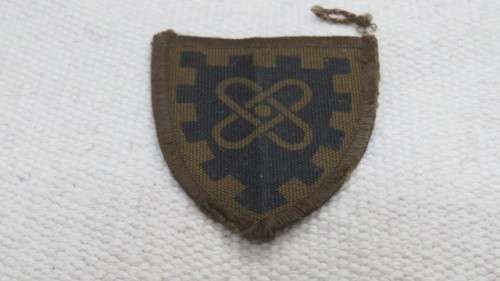 South African Defence Force RAU Military Unit Cloth Nutria Badge 50 x 60 mm