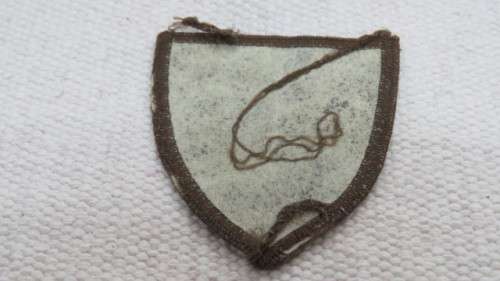 South African Defence Force RAU Military Unit Cloth Nutria Badge 50 x 60 mm