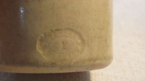 Scarce Vintage Original Raskin & Co. Ceres Ginger Beer Stoneware Bottle With Stopper H: 22,5 cm