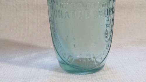 Superb Vintage Trade Mark Johannesburg Crystal Springs Aerated Water Co Ld Glass Bottle H: 18,5 cm