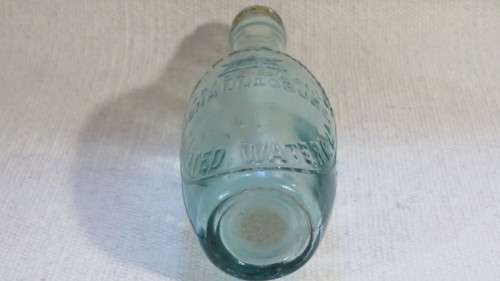 Superb Vintage Trade Mark Johannesburg Crystal Springs Aerated Water Co Ld Glass Bottle H: 18,5 cm