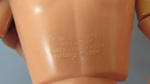 Rare Vintage 1964 G.I. Joe With Scar on Face Made by Palitoy Under Licence from Hasbro 30 cm