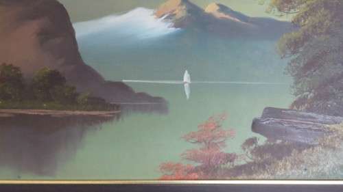 Original Framed SA Artist S.G. Popoff Oil on Board Landscape Signed 77 x 42 cm COURIER ONLY