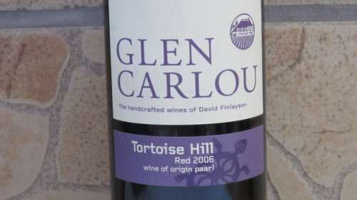 Sealed 750ml Bottle of Glen Carlou 2006 Tortoise Hill Red