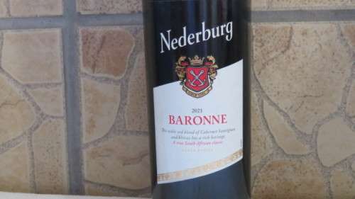 Sealed 750ml Bottle of Nederburg 2021 Baronne