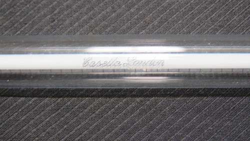 Two Vintage Casella London Meteorological Glass Thermometers L: 34 cm SOLD AS IS