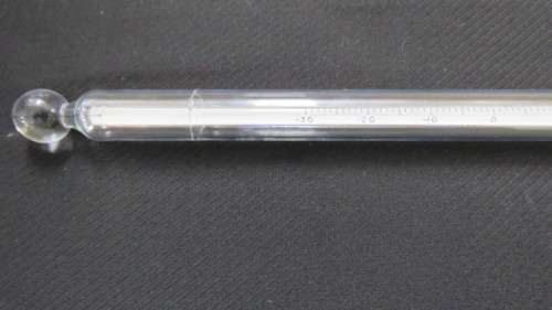 Two Vintage Casella London Meteorological Glass Thermometers L: 34 cm SOLD AS IS