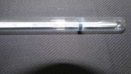 Two Vintage Casella London Meteorological Glass Thermometers L: 34 cm SOLD AS IS