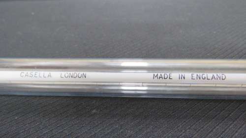 Two Vintage Casella London Meteorological Glass Thermometers L: 34 cm SOLD AS IS