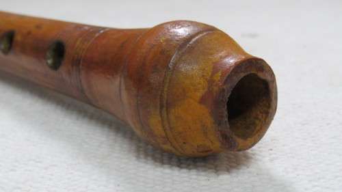 Collection of Three Vintage Musical Instruments - Two Recorders and One Wooden Flute See Description