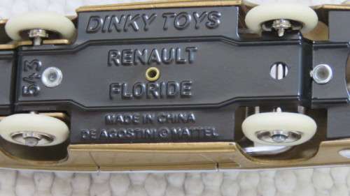 Superb Boxed DeAgostini Mattel Dinky Toys Renault `Floride` #543 Scale 1:43 L: 10 cm