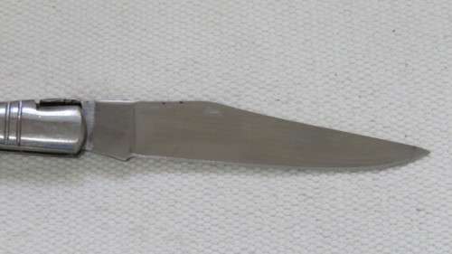 Fantastic Vintage `Laguiole` 440 Folding Knife With Corkscrew and Wood Handle L: 22 cm