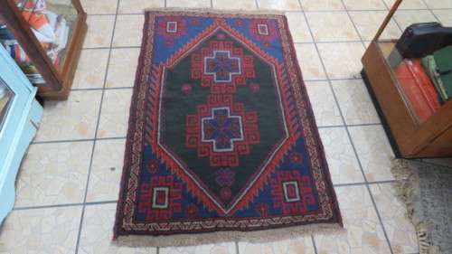 Gorgeous Iranean Balouch Rug Geometric Pattern 137 x 91 cm