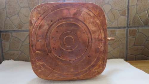 Rare Vintage Large 1920s Copper Square Kettle Tea Pot For Belling Electric Cooker 22 x 22 cm