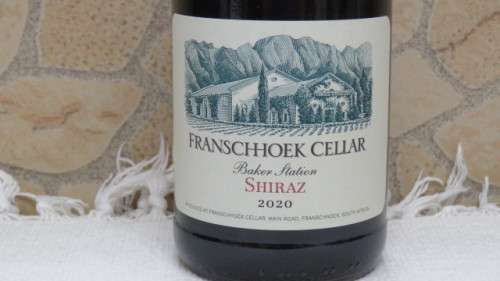 Sealed 750ml Bottle of Franschhoek Cellar Baker Station 2020 Shiraz