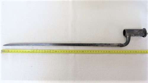 Antique Hessian Pattern Socket Type Bayonet (Possibly From the American Revolution) L: 53 cm