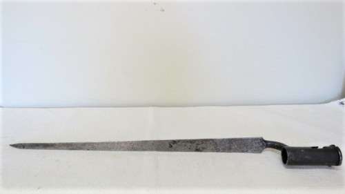 Antique Hessian Pattern Socket Type Bayonet (Possibly From the American Revolution) L: 53 cm