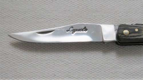 Fantastic Vintage `Laguiole` Folding Knife With Corkscrew Two Tone Wood Handle L: 22 cm
