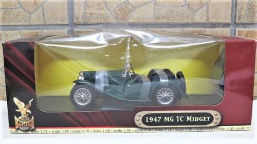 Boxed Yat Ming 1947 MG TC Midget Die Cast Collection Deluxe Edition Scale 1:18 L: 19 cm
