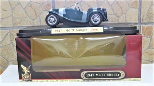 Boxed Yat Ming 1947 MG TC Midget Die Cast Collection Deluxe Edition Scale 1:18 L: 19 cm