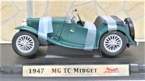 Boxed Yat Ming 1947 MG TC Midget Die Cast Collection Deluxe Edition Scale 1:18 L: 19 cm