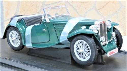 Boxed Yat Ming 1947 MG TC Midget Die Cast Collection Deluxe Edition Scale 1:18 L: 19 cm