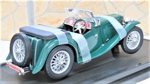 Boxed Yat Ming 1947 MG TC Midget Die Cast Collection Deluxe Edition Scale 1:18 L: 19 cm