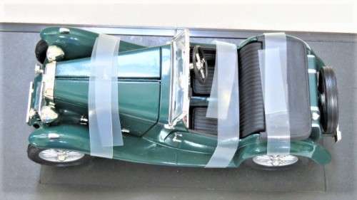 Boxed Yat Ming 1947 MG TC Midget Die Cast Collection Deluxe Edition Scale 1:18 L: 19 cm