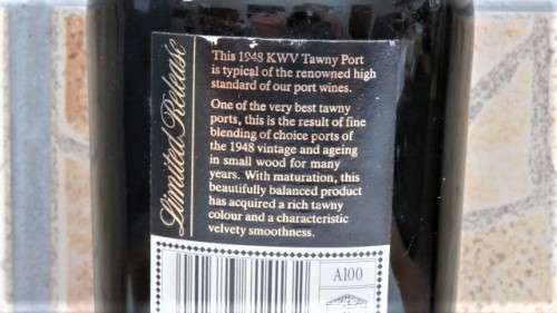Sealed 750ml Bottle of KWV 1948 Port (Limited Release)