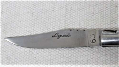 Fabulous Vintage `Laguiole 63` Folding Knife With Wood Handle L: 19 cm