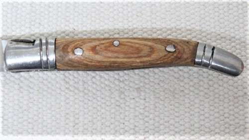 Fabulous Vintage `Laguiole 63` Folding Knife With Wood Handle L: 19 cm