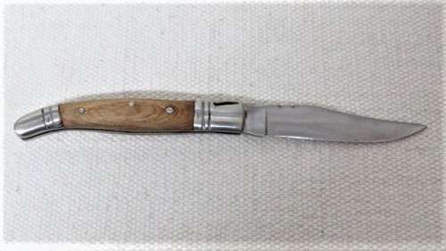 Fabulous Vintage `Laguiole 63` Folding Knife With Wood Handle L: 19 cm