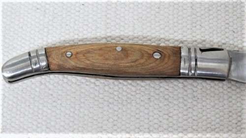 Fabulous Vintage `Laguiole 63` Folding Knife With Wood Handle L: 19 cm