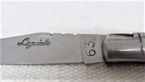 Fabulous Vintage `Laguiole 63` Folding Knife With Wood Handle L: 19 cm