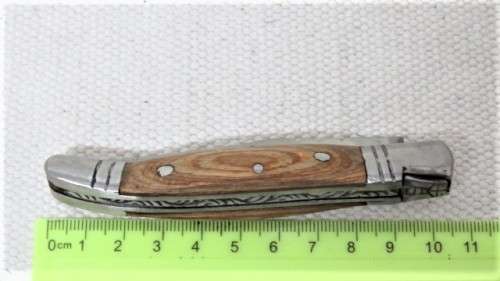 Fabulous Vintage `Laguiole 63` Folding Knife With Wood Handle L: 19 cm