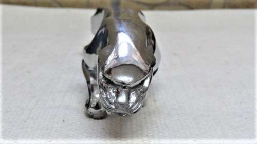 Wonderful Large Vintage Chrome Jaguar Bonnet Mascot/Emblem Circa 1970 L: 18 cm