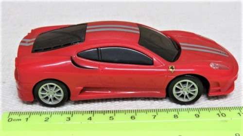 Boxed Hot Wheels Shell V-Power Battery Operated Ferrari 430 Scuderia Scale 1:38 L: 12 cm