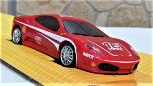 Boxed Hot Wheels Shell V-Power Battery Operated Ferrari F430 Challenge Engine Start Sound 1:38