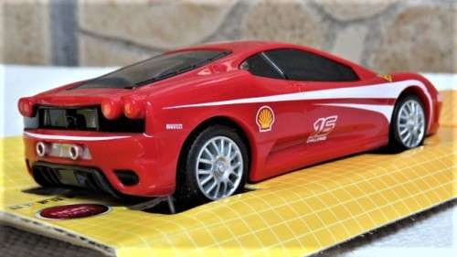 Boxed Hot Wheels Shell V-Power Battery Operated Ferrari F430 Challenge Engine Start Sound 1:38