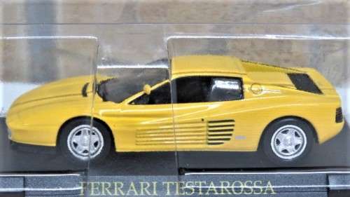 Boxed & Sealed Die Cast Ferrari Testarossa (Official Licensed Product) Scale 1:43 L: 9,5 cm