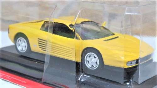 Boxed & Sealed Die Cast Ferrari Testarossa (Official Licensed Product) Scale 1:43 L: 9,5 cm