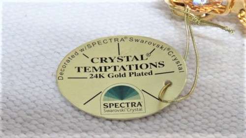 Unique Boxed Crystal Temptations 24K Gold Plated Vespa With Swarovski Crystals 7,5 x 4,5 cm