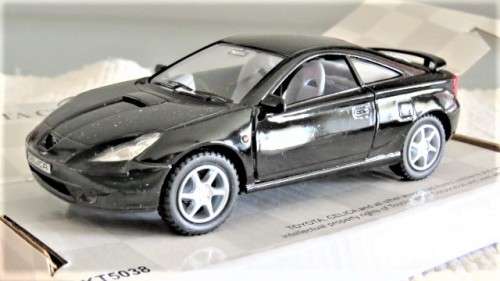 Boxed Kinsmart Die Cast Toyota Celica With Pull Back Action #5038 Scale 1:34 L: 12,5 cm