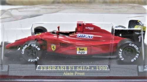 Boxed & Sealed Die Cast Ferrari F1 641/2 1990 Alain Prost (Official Licensed Product) 1:43 L: 9,5 cm