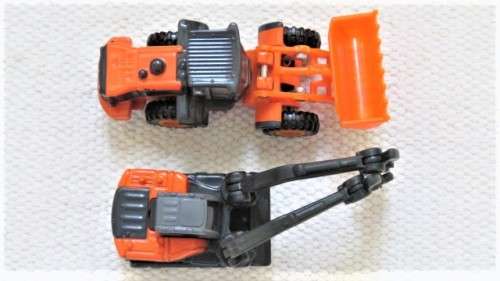 Two Vintage Takara Tomy 2006 and 2009 Die Cast Construction Vehicles See Description No Boxes