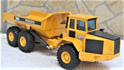 Awesome Vintage Die Cast Joal #238 Volvo A35C Articulated Dump Truck (Discontinued) No Box 1:50