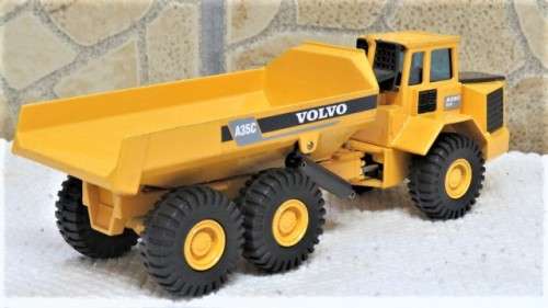 Awesome Vintage Die Cast Joal #238 Volvo A35C Articulated Dump Truck (Discontinued) No Box 1:50