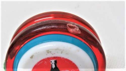 Awesome Vintage 1980`s Genuine Russel Coca-Cola Super Yo-Yo With String 60 x 35 mm